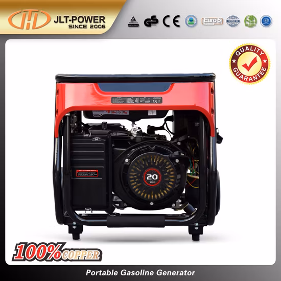 전기시동(5kw 6kw 7kw 5kVA 6kVA 7kVA) 휴대용 가솔린/가솔린 엔진 동력 전기 발전기