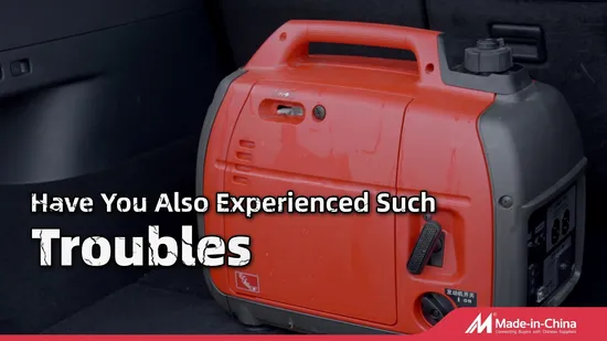 2kw 3kw 공기 냉각 가솔린 인버터 /바퀴가 있는 무음 디지털 캠핑 휴대용 발전기